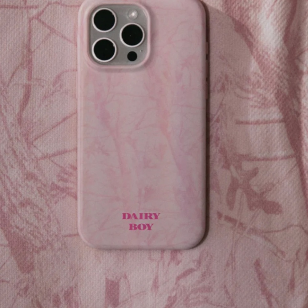 Diary Boy pink iPhone 16 pro max phone case